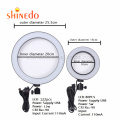 10inch 26cm Lightdow Big/Small Dimmable Led Circle Ring Light  With Tripod Stand Light Lamp With Tripods Ring Table Fill Light